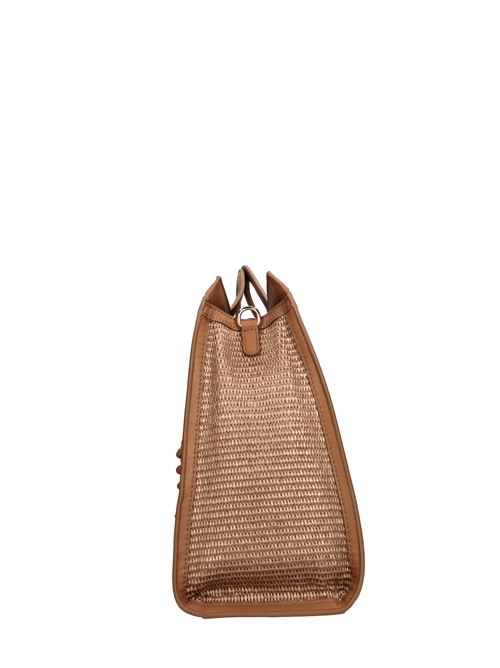 Borsa malibu in ecopelle e rafia LA CARRIE | 141M-HB-571-RAECUOIO